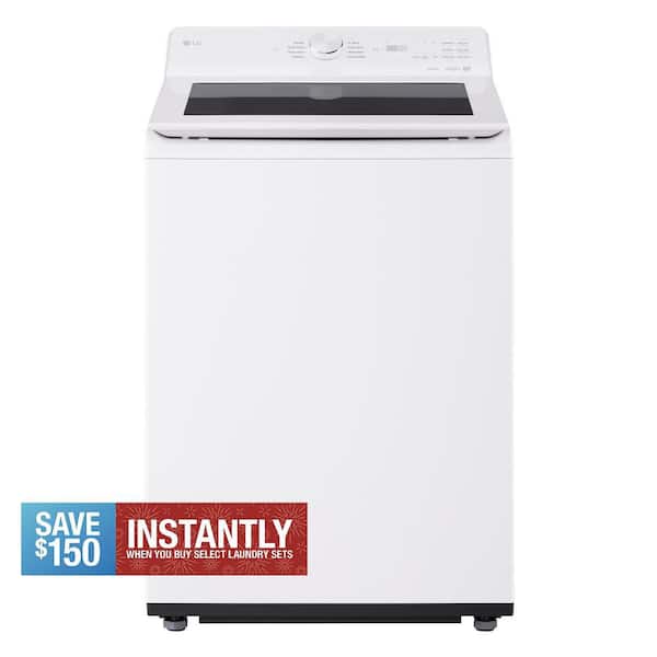 5.0 cu.ft. SMART Top Load Washer in Alpine White with TurboWash, Easy Unload and AI Sensing