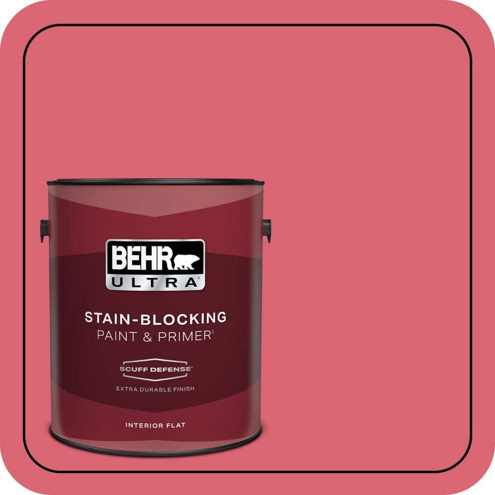 1 Gal. #P150-5A Strawberry Taffy Extra Durable Flat Interior Paint and Primer price history on PriceWatchPro