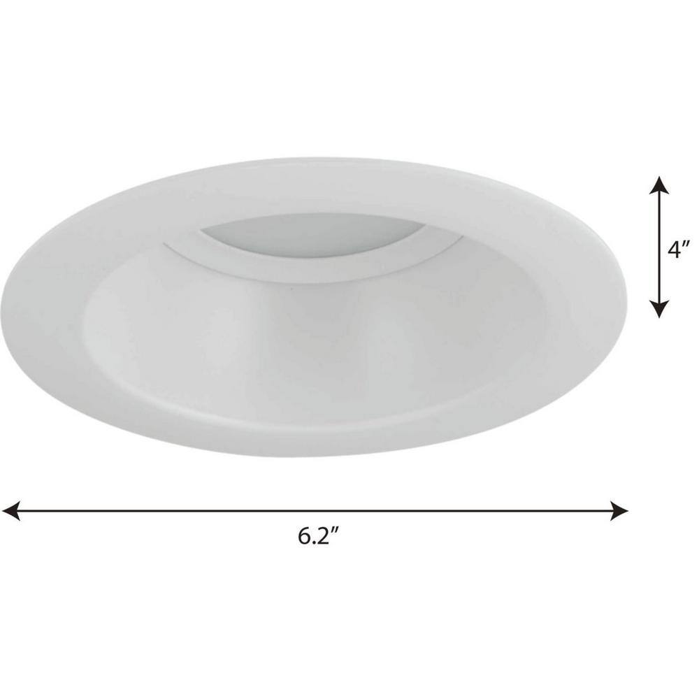 5" White LED Recessed Retrofit Downlight with Brushed Nickel Trim