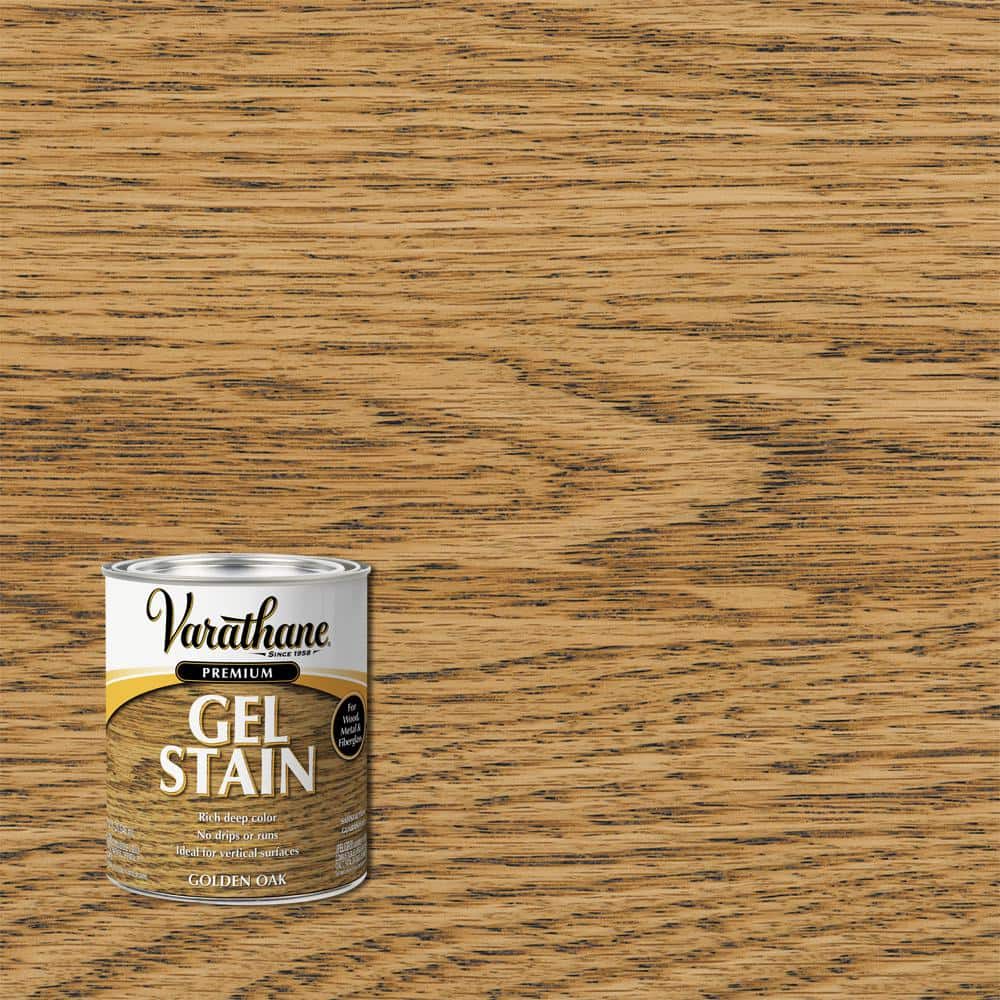 Varathane 1 qt. Golden Oak Semi-Transparent Interior Wood Gel Stain 355398  - The Home Depot