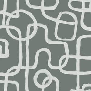 Grey Niko Peel and Stick Wallpaper Sample