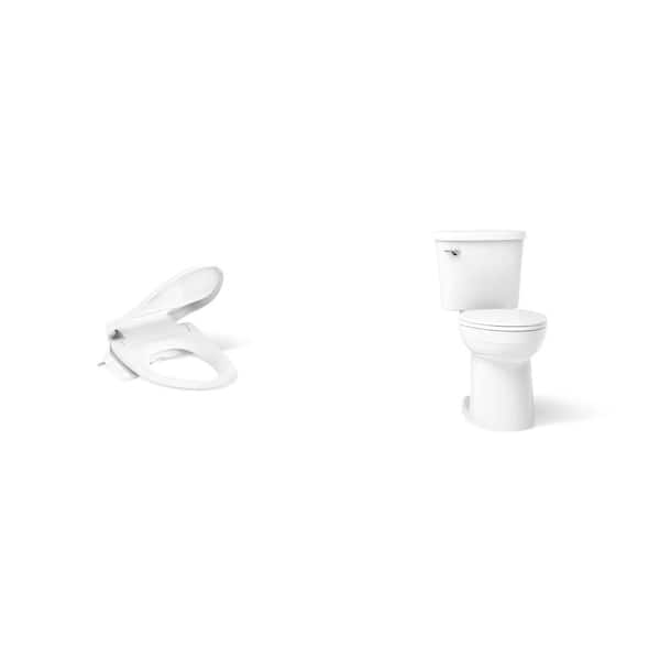 Purewash E525 Heated Bidet Seat and Joist 1.28 GPF Elongated Toilet Combo