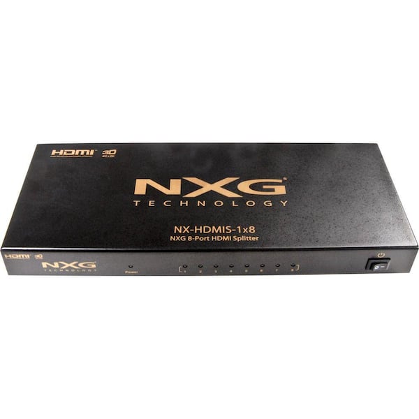 NXG 8-Port HDMI 1.4 Splitter 1-in 8-out - 3D-DISCONTINUED