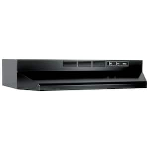 41000 Series 30 in. Ductless Under Cabinet Range Hood with Light in Black