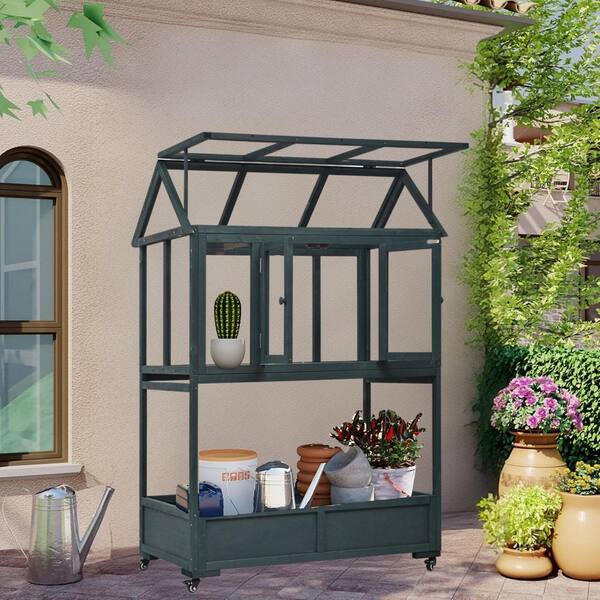 IALTRUISTIC 47 in. W x 23 in. D x 69 in. H Garden Wood Portable