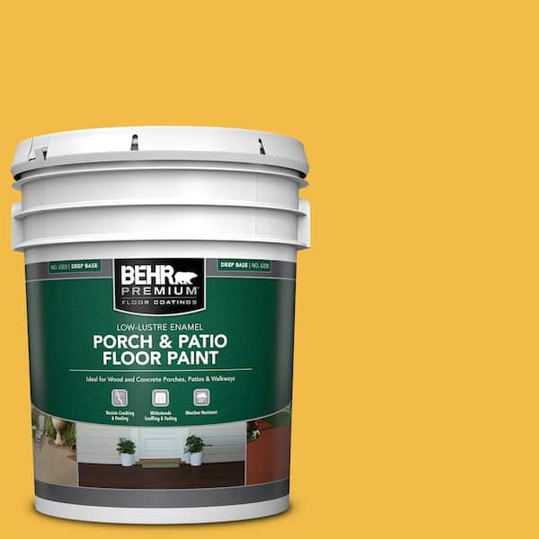 BEHR PREMIUM 5 gal. #P280-6 Bling Bling Low-Lustre Enamel Interior/Exterior Porch and Patio Floor Paint
