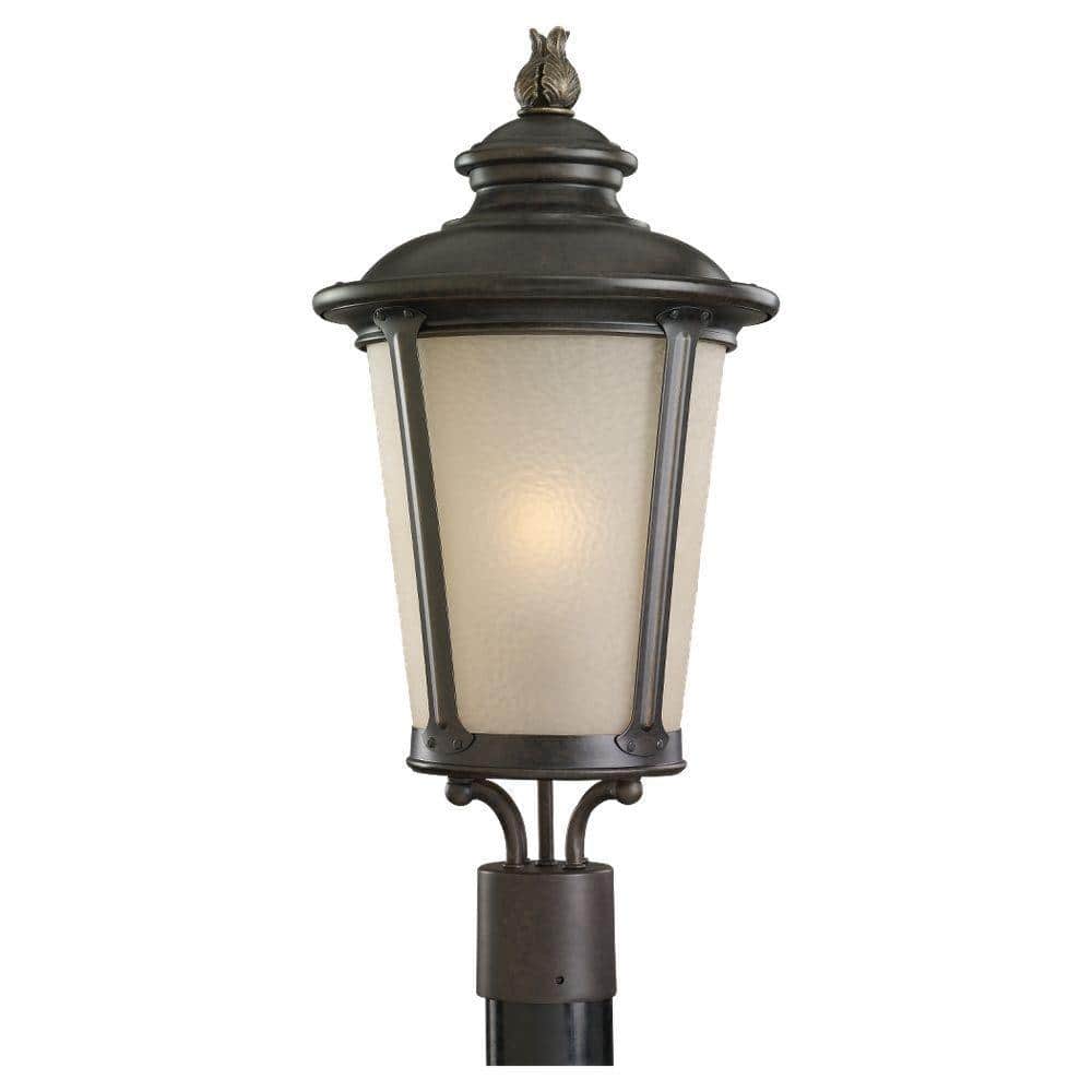 Cape May 1-Light Burled Iron Outdoor Post Top