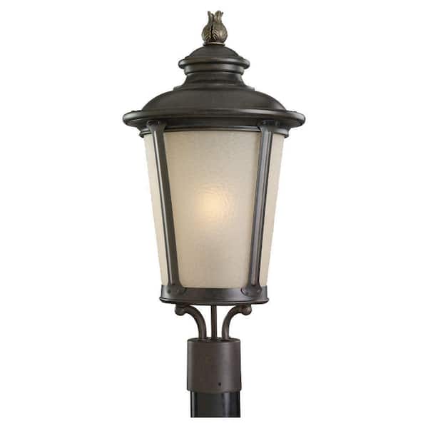 Generation Lighting Cape May 1-Light Burled Iron Outdoor Post Top