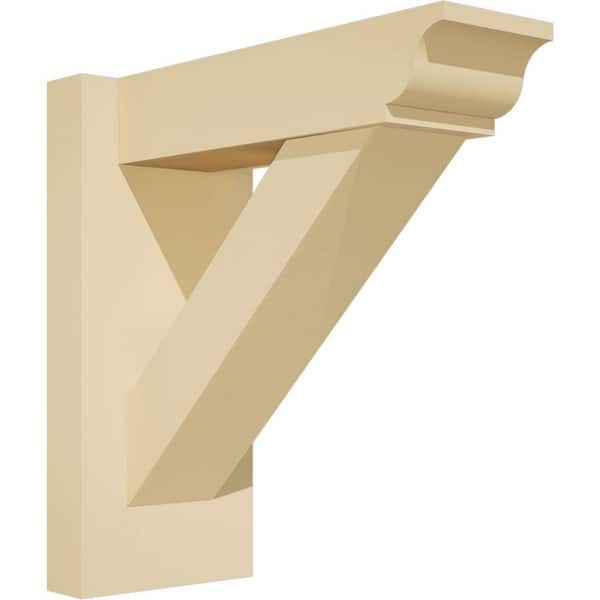 Ekena Millwork Traditional 5 in. W x 12 in. H x 12 in. D Signature Urethane Polyurethane Outlooker with Traditional Ends