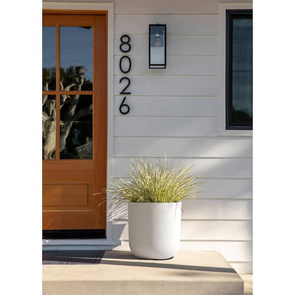 Kona 15 in. Round White Plastic Planter