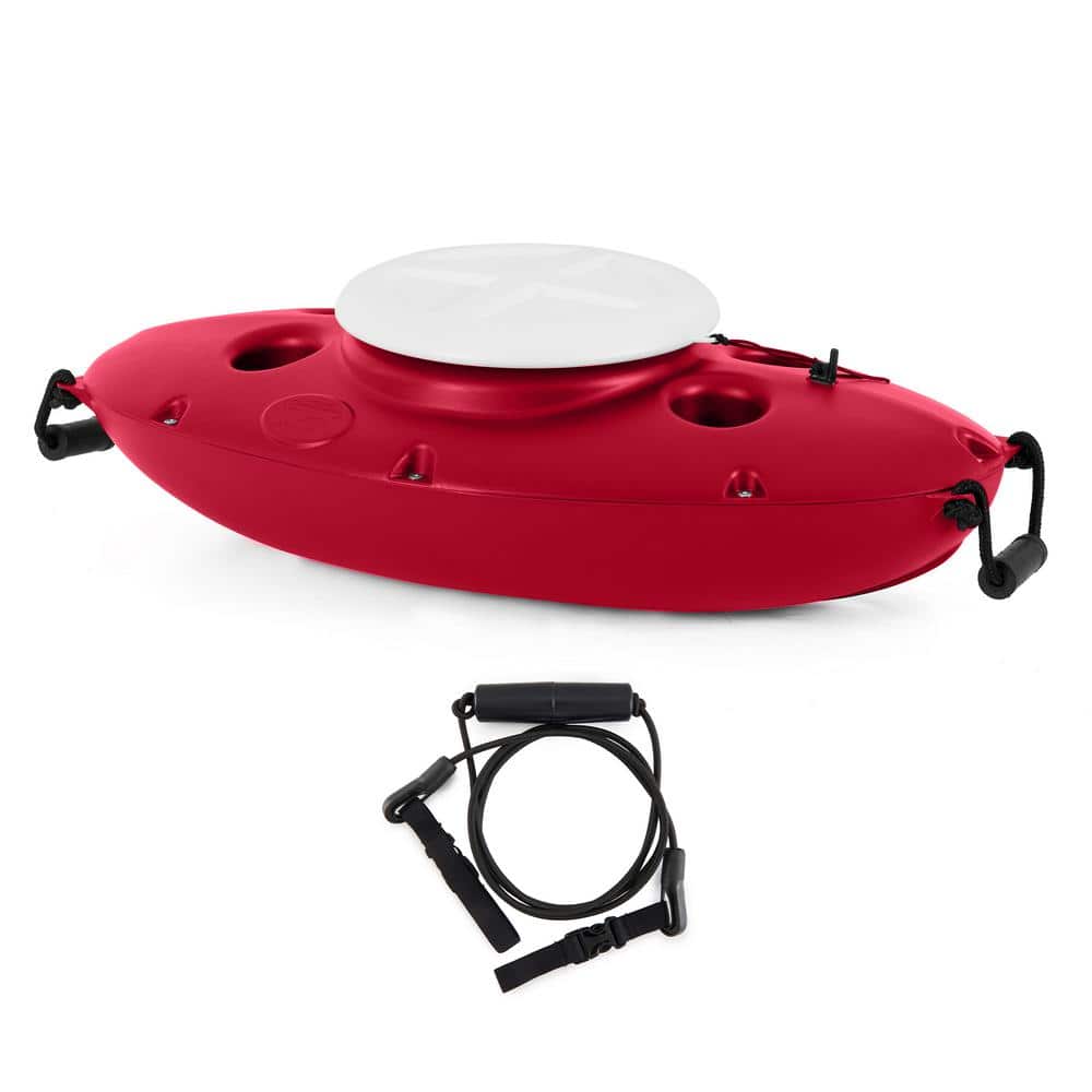 CreekKooler 30 qt. Floating Insulated Beverage Kayak Tow Behind Cooler with  8 ft. Rope CK0021 + TS01601 - The Home Depot