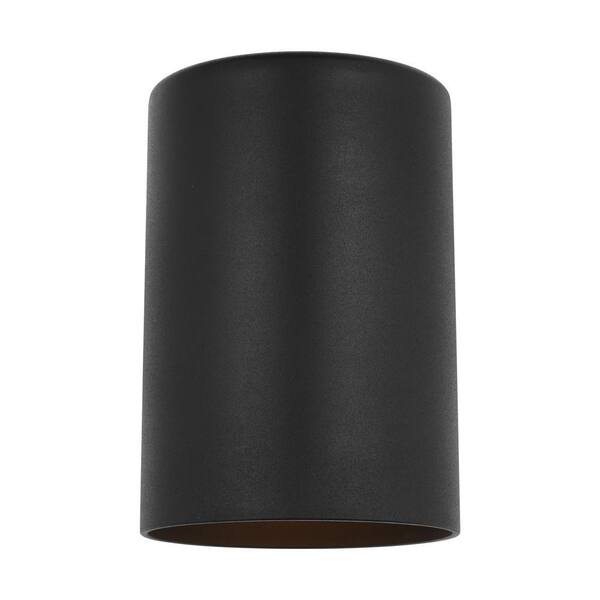 Generation Lighting Outdoor Cylinders Small 1-Light Textured Black