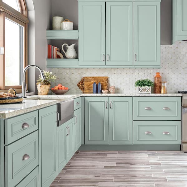 1 qt. #M430-2 Ice Rink Satin Enamel Interior/Exterior Cabinet, Door & Trim Paint
