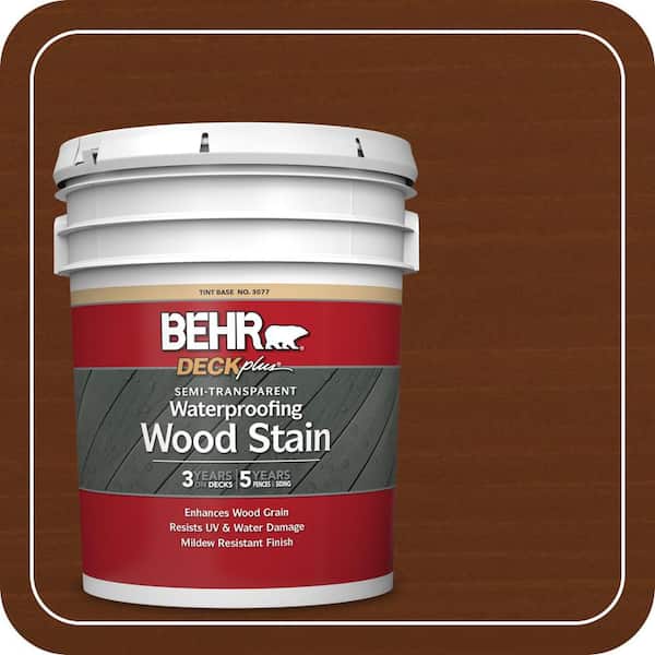 5 gal. #ST-118 Terra Cotta Semi-Transparent Waterproofing Exterior Wood Stain