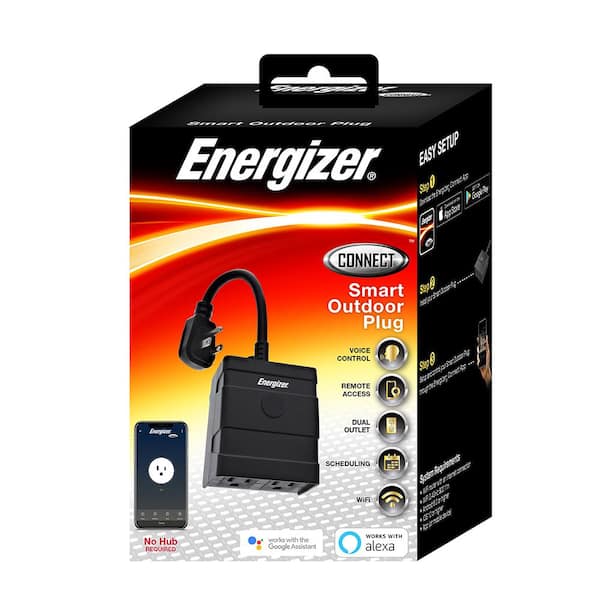 Energizer Connect Eix3-1003-pp4 15-Amp Smart Wi-Fi Plugs (4 Pack)