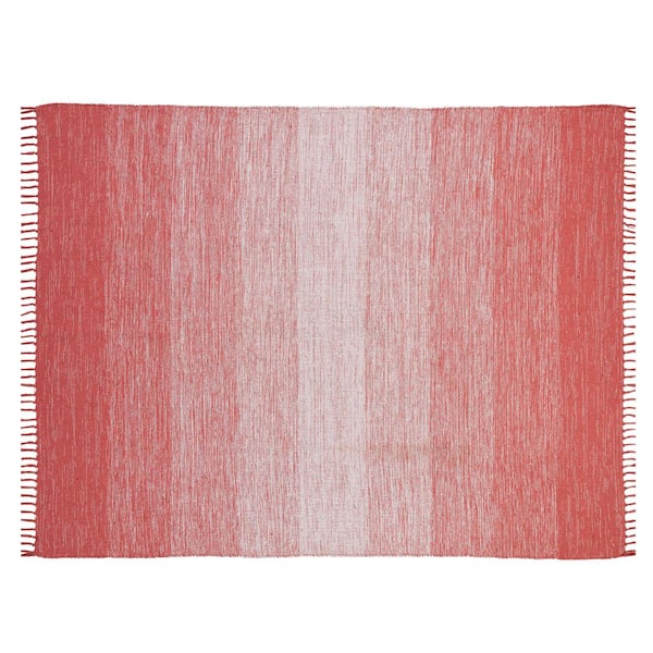 Chesapeake Merchandising Cotton Ombre Coral 5 ft. x 7 ft. Area Rug