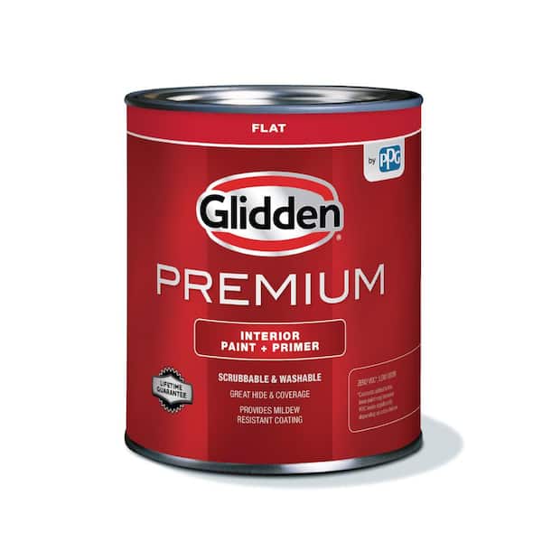 Glidden Premium 1 qt. Base 1 Flat Interior Paint