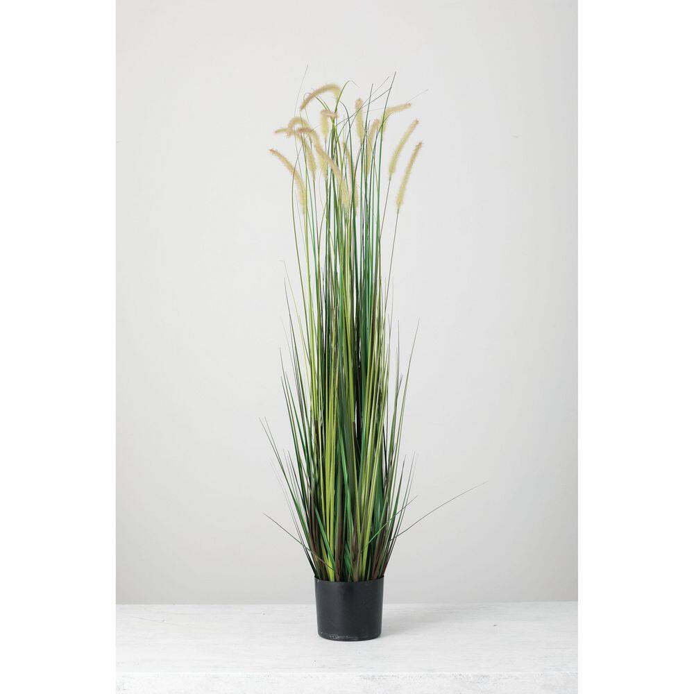 SULLIVANS Artificial 55 in. Potted Dogtail Grass 0628POT The Home Depot