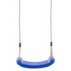 Blue Plastic Playground Board Swing with Rope