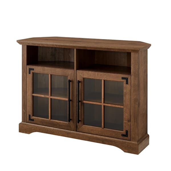 Corner tv stand 2024 farmhouse style