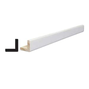 1-1/8 in. D x 1-1/8 in. W x 96 in. L Pine Wood Primed White Finger-Joint Outside Corner Moulding Pack (6-Pack)