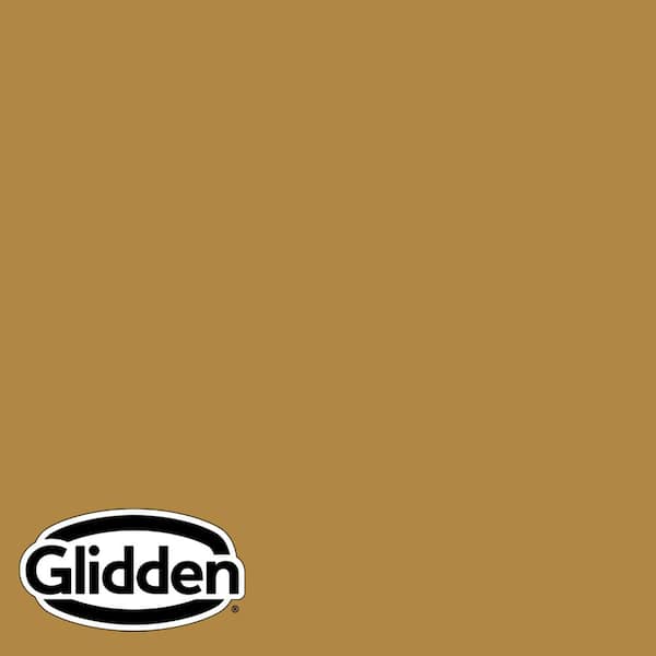 Glidden Premium 1 qt. Butterscotch Ripple PPG1106-7 Semi-Gloss Exterior Latex Paint