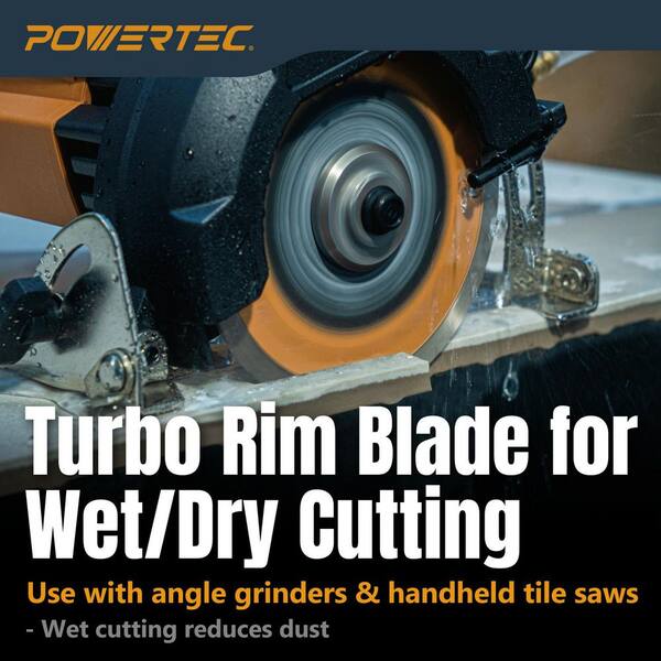 Roxx Continuous Turbo Diamond Saw Blade – For Grinder, Concrete, Granite – Wet/Dry