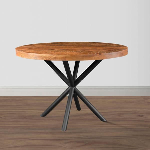 Matrix 120cm Round Mango Wood Dining Table