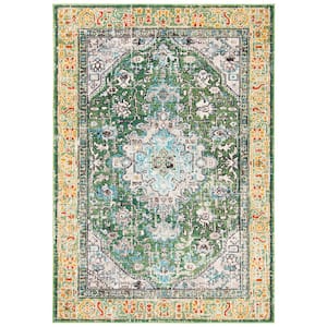 Madison Green/Turquoise 5 ft. x 8 ft. Area Rug
