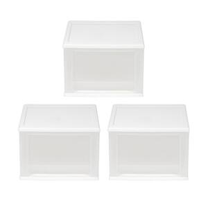 0.5 Qt. Mini Case Craft Ofiice supply Storage Tote, with latching lid, in clear, (9 Pack)