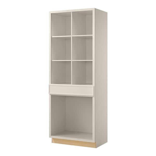 Leyton 36 in. W x 24 in. D x 96 in. H Ready to Assemble Plywood Slim Shaker Pantry Kitchen Cabinet in Antique White