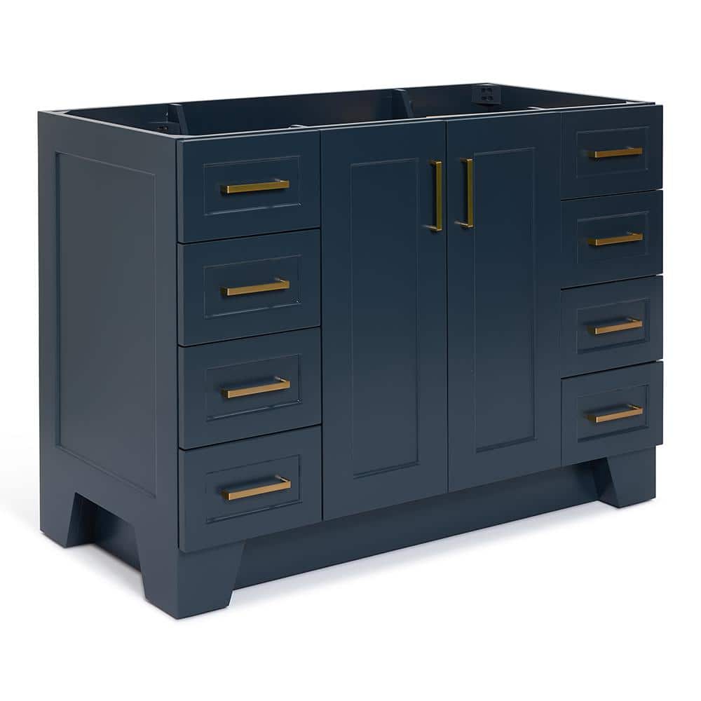 Midnight Blue 48'' Hardwood Single Bathroom Vanity Base
