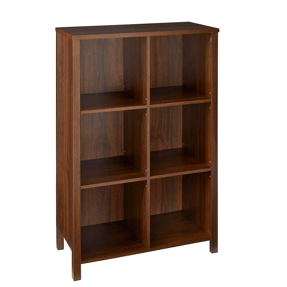 38 in. H x 26 in. W x 12 in. D Dark Chestnut Wood Look 6-Cube Storage Organizer price history on PriceWatchPro