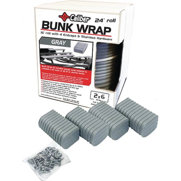 Caliber 2 in. x 6 in. Bunk Wrap Kit, Gray 23056 - The Home Depot