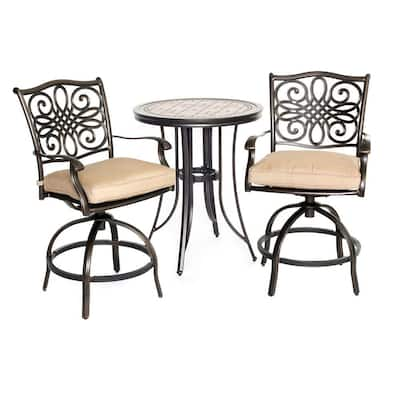 Bar Height Bistro Sets Patio Dining Furniture The Home Depot