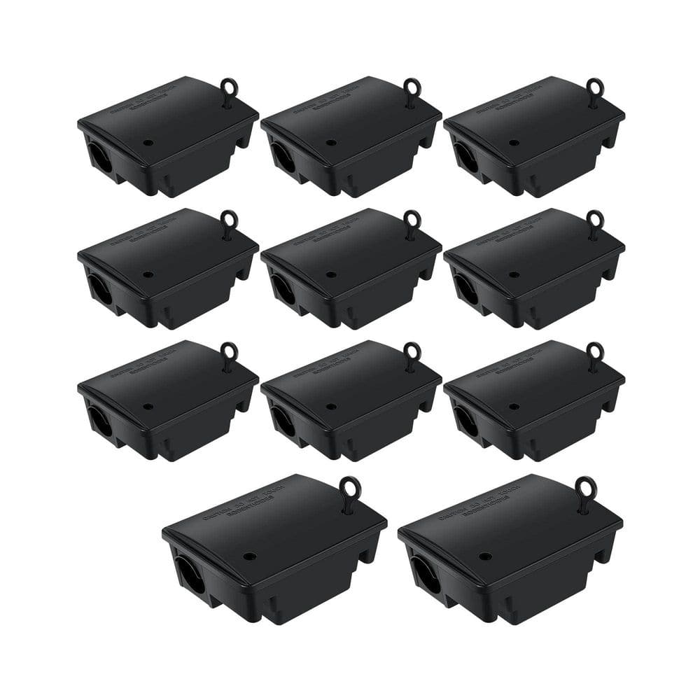 Outdoor Rat Bait Station Box with Key Lock for Rodent Control - 12-Pack for Safe Use Around Pets and Children price history on PriceWatchPro