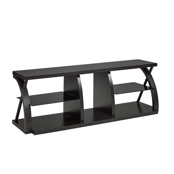 Unbranded Oxford Dark Cherry TV Stand Fits TV's up to 60 in.