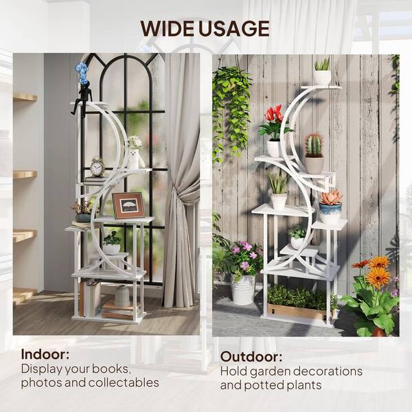Outsunny 24.4 in. x 10.2 in. x 61.8 in. Indoor Steel Frame