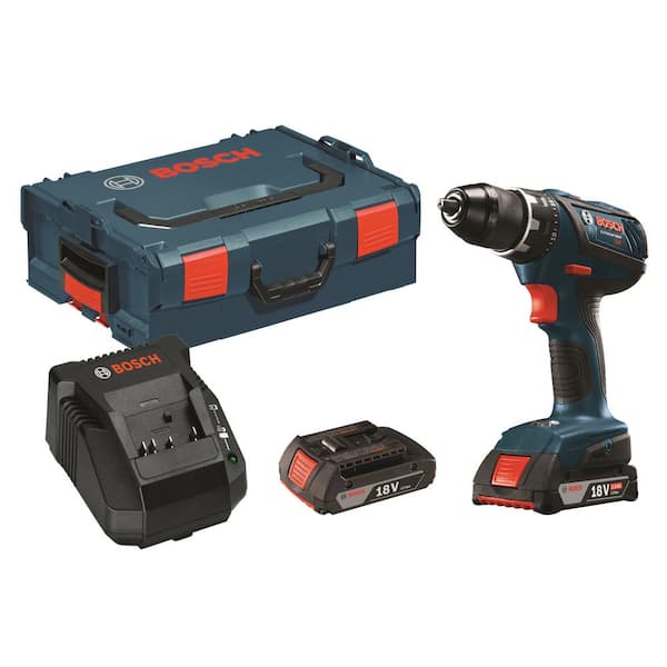 18-Volt Lithium-Ion 1/2 in. Cordless Compact Tough Drill Driver with (2) SlimPack Battery (2.0Ah) and L-Boxx2