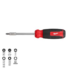 Milwaukee Round 48-22-2881 13-in-1 Cushion Grip Screwdriver, 7.5 in