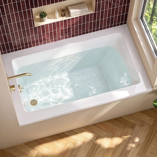 Getpro PureDrop 54 in. x 32 in. Acrylic Rectangular Drop-in