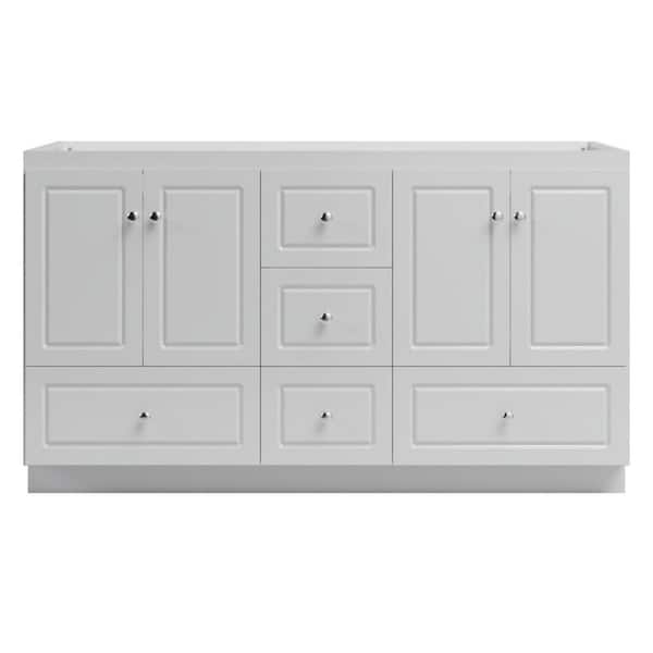Ultraline 60 in. W x 21 in. D x 34.5 in. H Bath Vanity Cabinet without Top in Dewy Morning