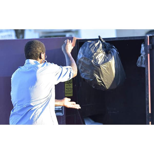 55-60 Gallon Contractor Trash Bags, Heavy Duty 3 Mil Contractor Garbage  Bags (50 Bags w/Ties) Contractor Trash Bags 55-60 Gallon Heavy Duty - Lawn  and