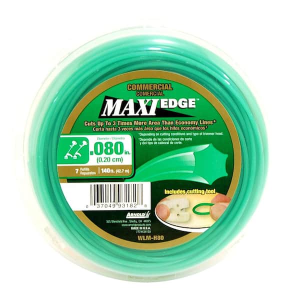 Arnold Commercial Maxi-Edge 140 ft. 0.080 in. Universal 6 Point Star Trimmer Line with Line Cutting Tool