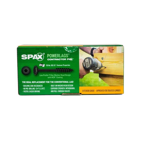 SPAX 1/4 in. x 4 in. Exterior Washer Head Structural Wood