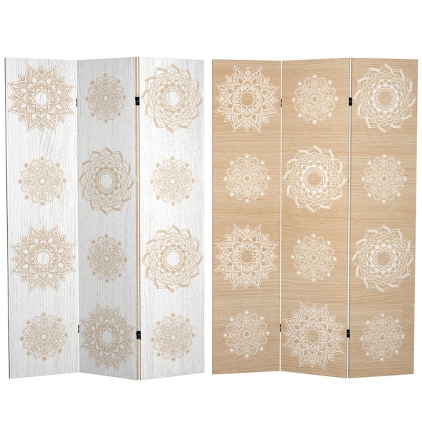 Oriental Furniture 6 ft. Printed 3-Panel Room Divider