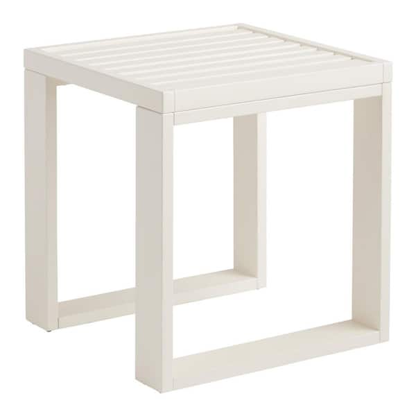 Linon Home Decor Kay Outdoor Side Table in White