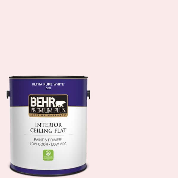BEHR PREMIUM PLUS 1 gal. #110A-1 Ballerina Gown Ceiling Flat Interior Paint