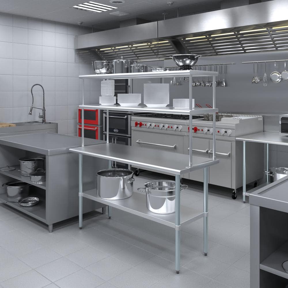 Amgood Amgood Stainless Steel Double-Tier Shelf