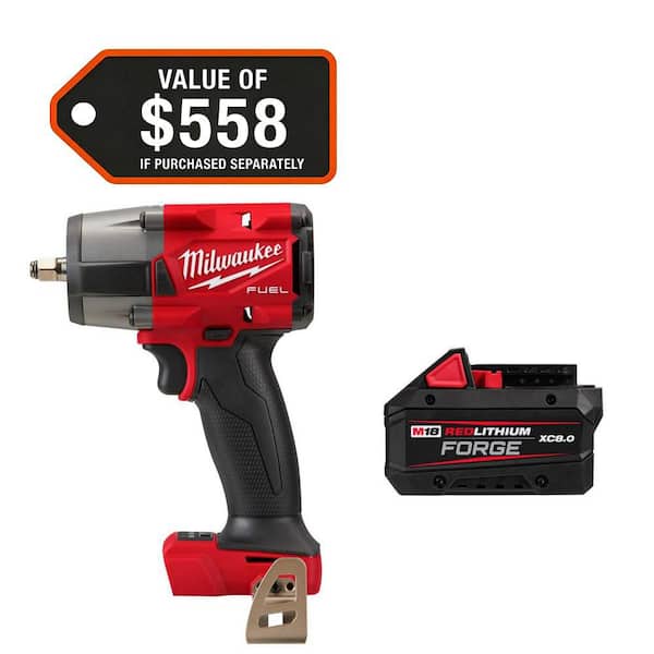 M18 FUEL GEN-2 18V Lithium-Ion Mid Torque Brushless Cordless 3/8 in. Impact Wrench w/ 8.0 Ah Starter Kit